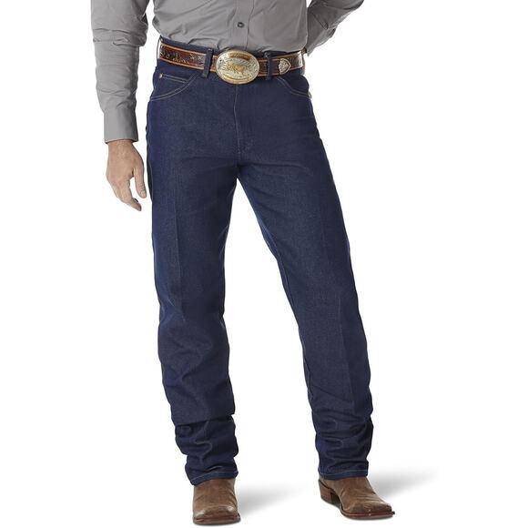 Wrangler‎ Mens MWZ Jeans Size W40xL30 Cowboy Cut Relaxed Fit Denim Dark Wash NWT - Picture 1 of 4